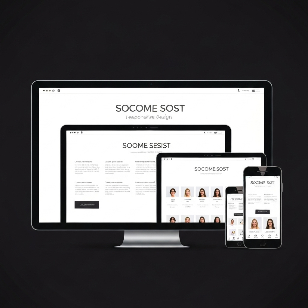 Modern responsive website design